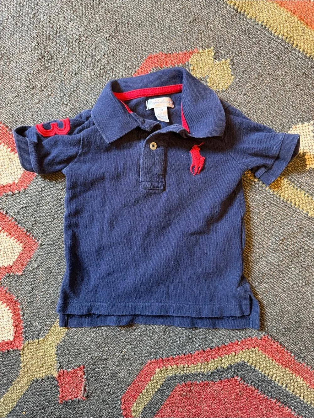 Ralph Lauren Navy Polo with Red Pony